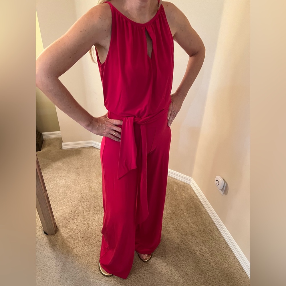 WHBM NWT Pink Thrill Jumpsuit Size S P